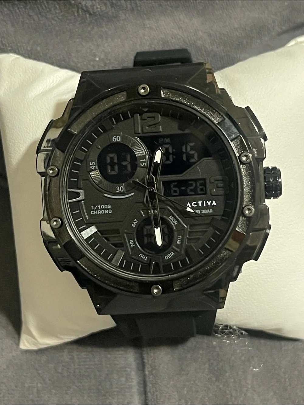Activa Virtux X Invicta Analog & Digital Men's Watch - 51mm. Black , new